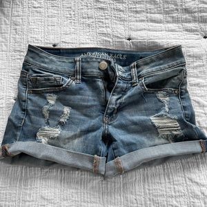 American Eagle Midi Denim Short